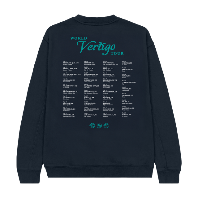 Vertigo World Tour Midnight Blue Sweater