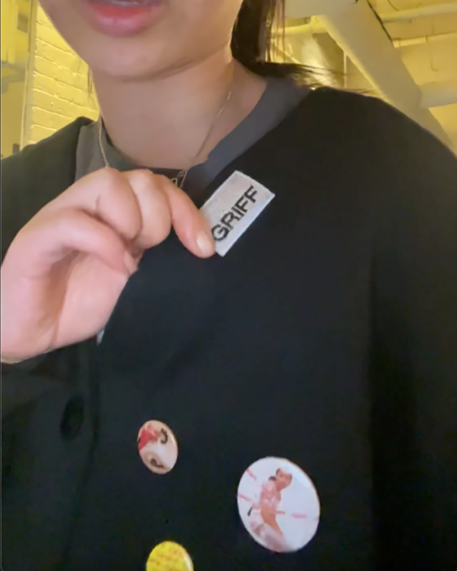 Griff Logo Black Cardigan