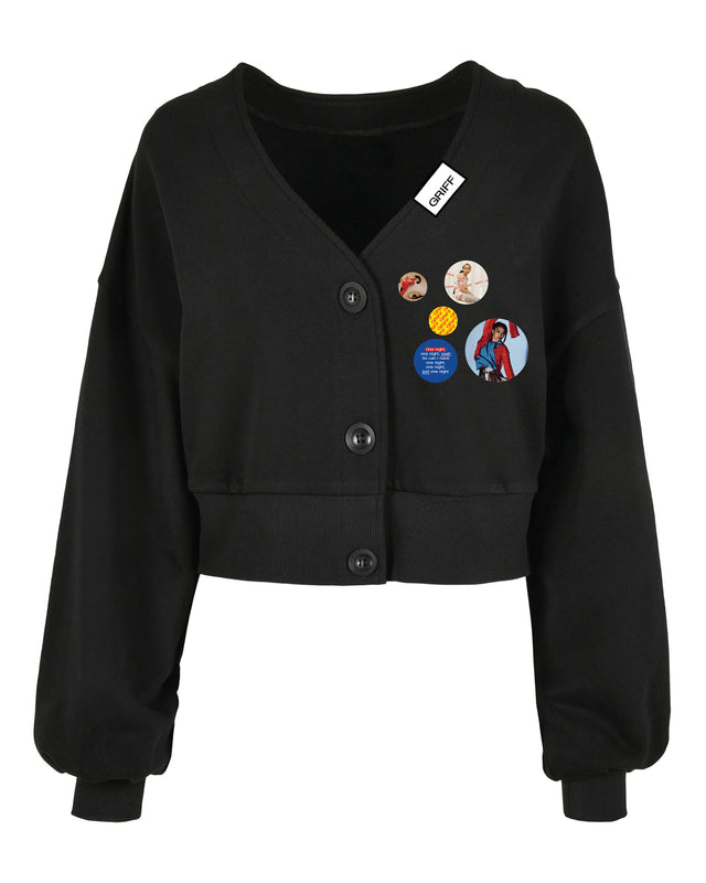 Griff Logo Black Cardigan