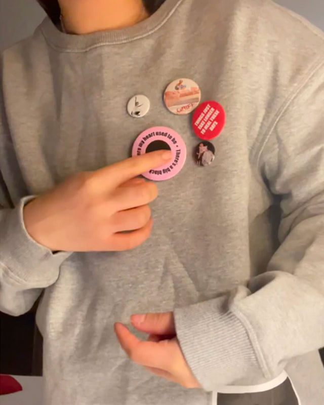 Griff Polaroid Logo Grey Sweater